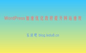 WordPress加速优化教程提升网站速度-乐读吧